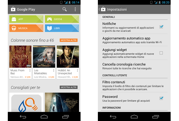 Come si aggiorna il play store