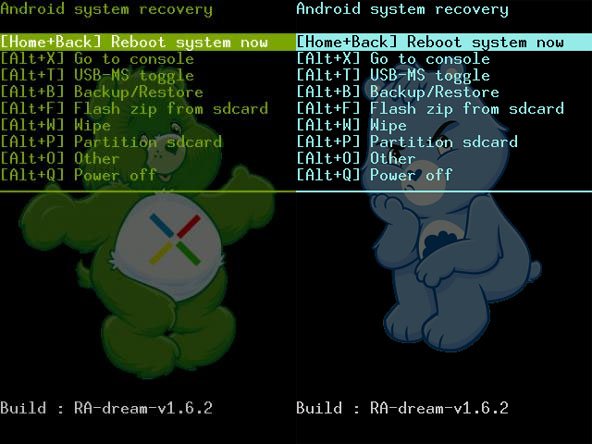 Recovery 1 6 2 amonra htc dream