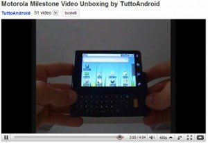 Motorola milestone unboxing