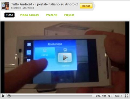 Videorecensione xperia x10