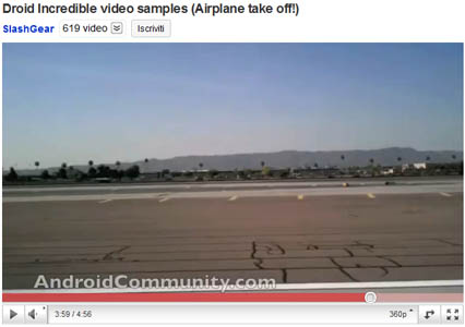 Htc incredible videtest