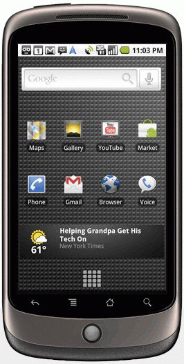 Google nexus one smartphone