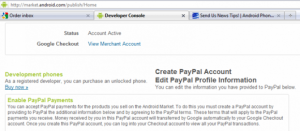 Paypal android market