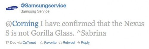 Samsung tweet ns gorilla glass 500x164