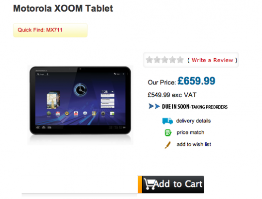 Motorola xoom