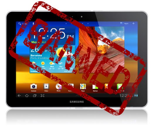 Samsung galaxy banned