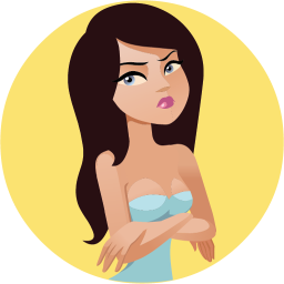 Angry wife icon