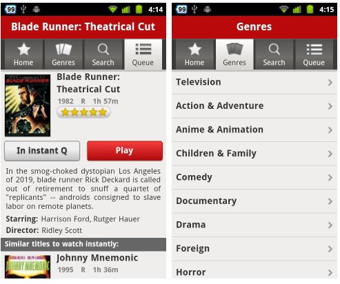 aggiornamento netflix android