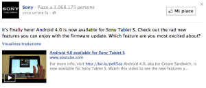Sony tablet s android 4