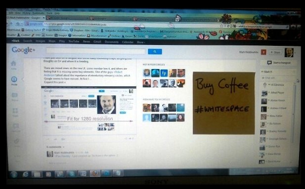google+ white space