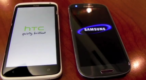 Boot time galaxy s3 vs htc one x
