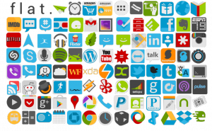 Flat icon android