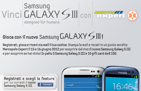 Galaxy s3 concorso