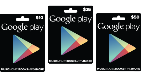Google play giftcards