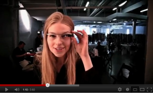 Google glass video new york fashion week