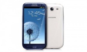 Samsung galaxy s3 bluewhite