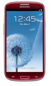 Samsung galaxy s3 red