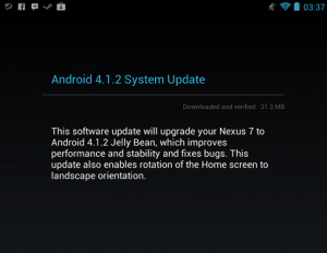 Nexus 7 OTA