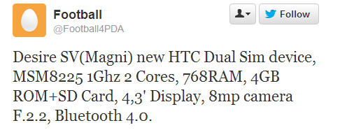 Htc desire magni twitter