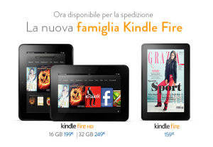 Kindle fire hd italia