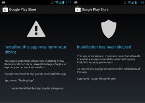 Android 4.2 security verify apps google play