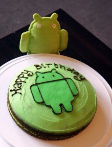 Android cake and Andy