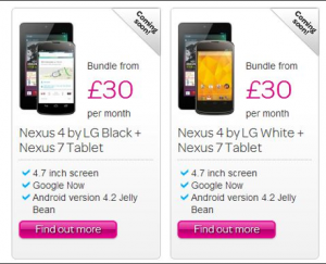 White Nexus 4 coming to UK