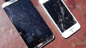 Htc one vs iphone 5 drop test aa 1600 16