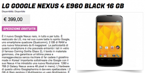 Nexus 4 399 stockisti