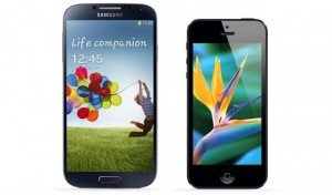 Galaxy s4 vs iphone 5 640x353