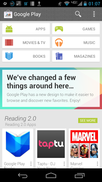 Google play store 4.0