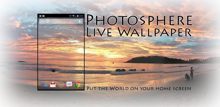Photosphere Live Wallpaper: sfondi a 360° su ogni Android