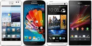 Confronto Display Galaxy S4 HTC One iPhone 5 Ascend D2 Xperia Z