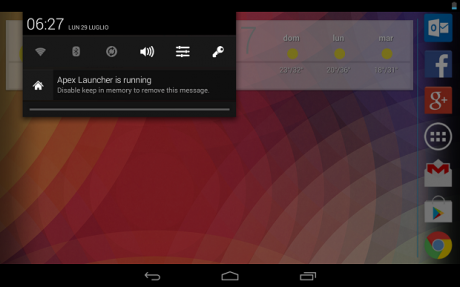 Android 4.3 Persistent Notifications Notifiche Persistenti
