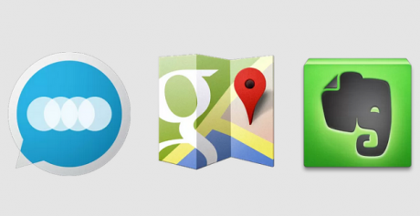 Google Maps Floating Notifications Evernote