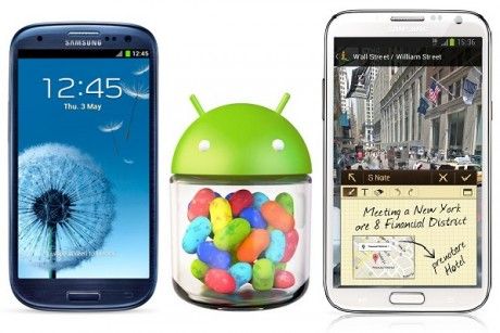 Samsung Galaxy S3 Galaxy Note 2 Android 4.2.2 Jelly Bean Android 4.3
