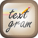 Textgram Instagram Text icona