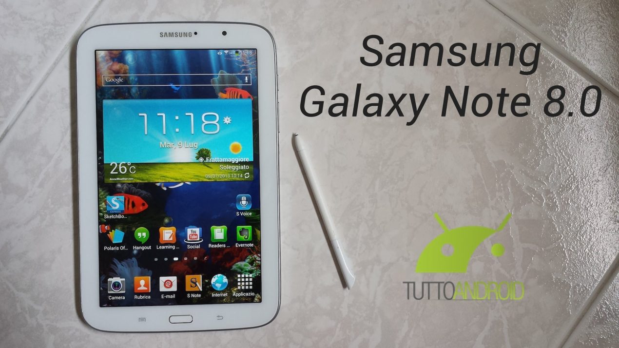 Recensione Samsung Galaxy Note 8.0