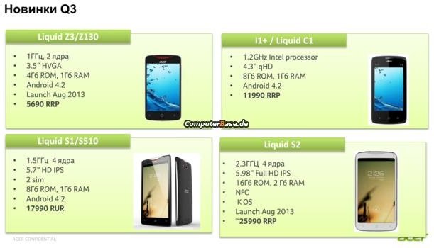 Acer Liquid S2 avvistato su GFXBench