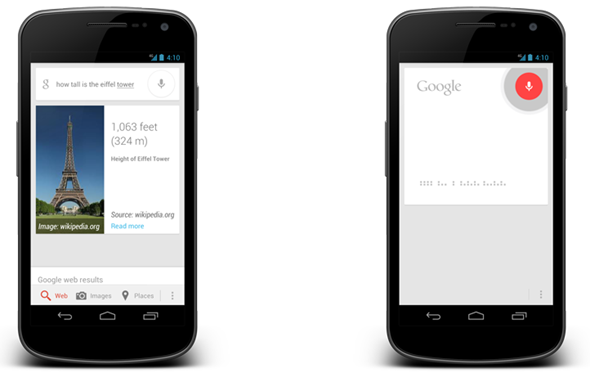 Google Now: la ricerca vocale con la parola Google anche nei risultati di ricerca