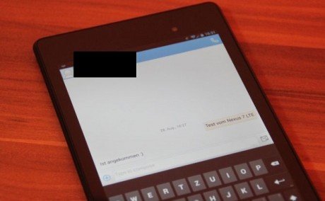 Nexus 7 2013 LTE SMS