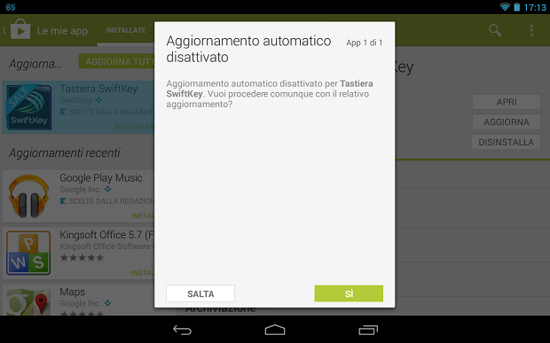 Google Play Store: dalla versione 4.3.10 è presente una gradita novità