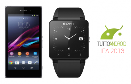 Sony xperia z1 smartwatch 2 ifa 2013