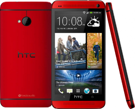 HTC One glamour red