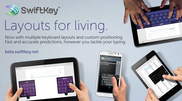 Swiftkey si aggiorna alla versione 4.3 Beta con nuovi layout