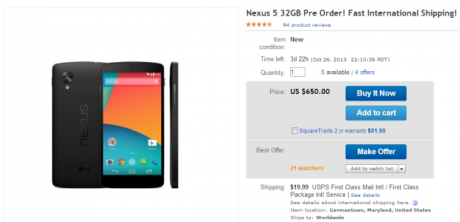 Nexus 5 ebay