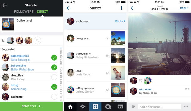 Instagram si aggiorna e introduce Instagram Direct