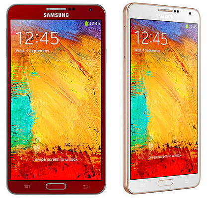 Galaxy note 3 red and white gold