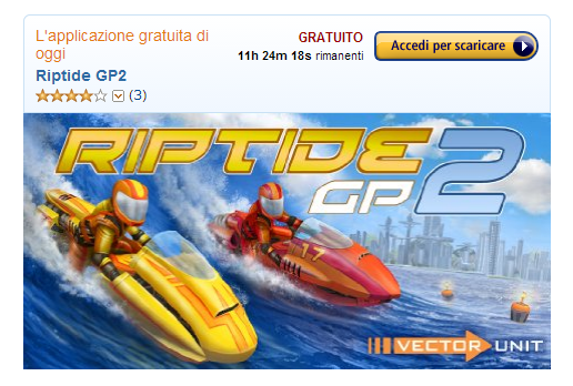Riptide GP2 gratis su Amazon App-Shop solo per oggi