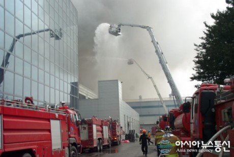 Samsung fire PCB factory
